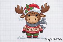 Woodland Christmas Animals Cliparts PNG Product Image 1