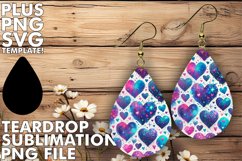 Timeless TEARDROP Earrings PNG, Heart Product Image 1
