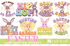 Easter Sublimation PNG Bundle Bunny Chick Farm Hip Hop Joy Product Image 1