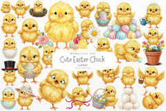 Cute Easter Chick Clipart Product Image 1