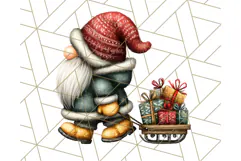 Christmas Gnome Clipart, Holiday Gnomes PNG Illustrations Product Image 4