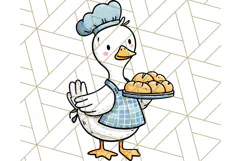 Goose Occupation Clipart PNG, Cute Job-Themed Graphics Product Image 4