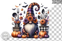 Halloween Kitchen Gnome Sublimation - Clipart PNG Design Product Image 1
