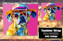 Abstract Pet Portraits Tumbler Wrap Product Image 1