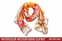 Watercolor Western Boho Clipart Product Image 1