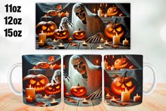 Halloween Pumpkins Mug Wrap Sublimation 11oz, 12oz, 15oz Product Image 1