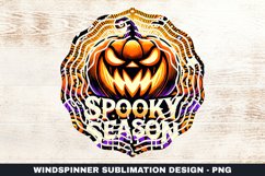 Spooky Season Wind Spinner Sublimation Design Product Image 1