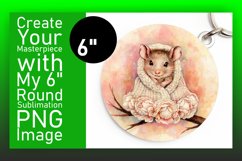 Stylish Circle Design Keychain Template , Animals Product Image 1