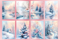 A4 size Pastel Christmas Digital Papers, DIY Card Making Product Image 8