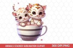 Animals Stacked Sublimation Clipart Product Image 1