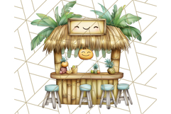 Tropical Tiki Friends PNG Clipart, Cute Summer Art Product Image 4