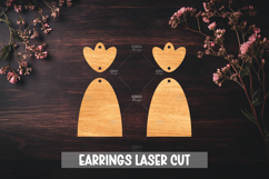 Summer Style Laser Cut Earrings SVG File Product Image 1