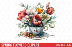 Spring Flowers Clipart Bundle Product Image 29