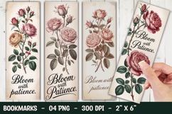 Vintage Rose Bookmark Sublimation Product Image 1