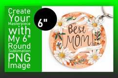 Circular Sublimation Keychain - Mother's Day Print Product Image 1