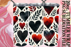 Radiant Thoughts 20oz tumbler wrap, Heart Product Image 1