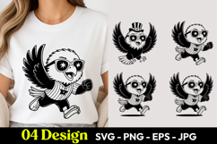 Cool Owl Cartoon SVG PNG Product Image 1