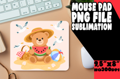 Luminous Desk Pad Designs Sublimation, Cute Bear Product Image 1