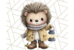 Thanksgiving Woodland Animals Clipart PNG Product Image 4