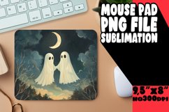 Cute Ghosts Mouse Pad for Autumn PNG Product Image 1