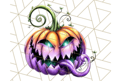 Spooky Jack O Lantern PNG Clipart, Scary Halloween Pumpkins Product Image 4