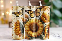 Sunflowers Tumbler Wrap | Sublimation Product Image 1