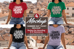 Summer TShirt Mockup Set, Summer TShirt Mockup Set Beach Product Image 1
