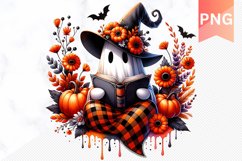 Halloween Ghost Sublimation - Halloween Clipart PNG Design Product Image 1