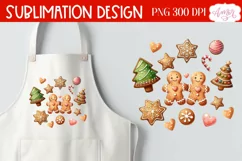 Christmas cookies PNG for sublimation | Gingerbread cookies Product Image 1