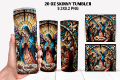 Jesus Skinny Tumbler 20oz Wrap Design, Christmas Tumbler Product Image 1
