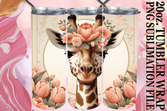 Cheerful Reflections 20oz tumbler wrap, Giraffe Product Image 1