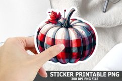 Halloween Pumpkin Sticker| Halloween Sticker PNG Design Product Image 1
