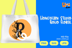 Honeyfern Studio Boho Floral Monogram Product Image 1