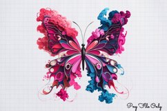 Smoke Butterflies Clipart PNG Product Image 1