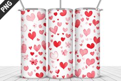 Lovely Hearts Tumbler Design | Valentine&#039;s Day Tumbler Wrap Product Image 5