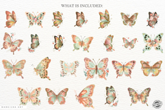 Brushstrokes Summer Butterfly Clipart Product Image 4