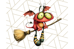 Quirky Monster Clipart PNG, Funny Spooky Creatures Product Image 4