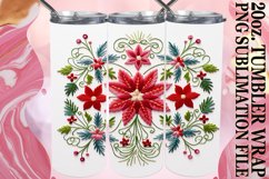 Frosty Christmas Tumbler Elegance Product Image 1