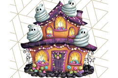 Whimsical Halloween Cake Clipart PNG, Spooky Desserts Product Image 4