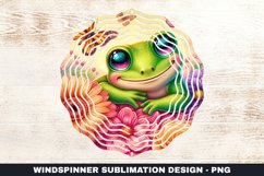 Frog Wind Spinner Sublimation Design Product Image 1