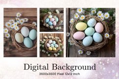 Easter Egg Background Backdrop Wallpaper Wall Art Product Image 1