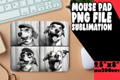 Charming Funny Dog Image Sublimation Mouse Pad Design for Pr Product Image 1