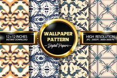 Wallpaper Pattern Digital Papers - 04 Variations Product Image 1