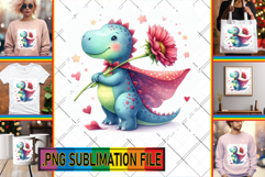 Cozy TSHIRT Art Ideas PNG, Dino Product Image 1