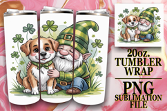Blissful whispers 20oz tumbler wrap, St Patricks Product Image 1