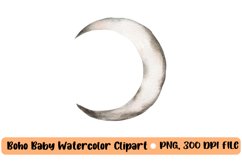 Boho baby watercolor clipart, nursery animal clipart Product Image 1