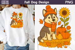 Fall Dogs Clipart | Autumn Puppy Sublimation Bundle Product Image 30