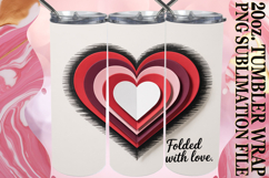 Enchanted reflections 20oz tumbler wrap, Heart Quote Product Image 1