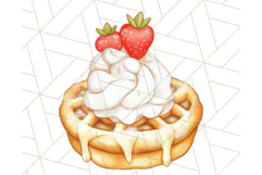 Pastel Summer Treats Clipart PNG, Cute Picnic Fair Food Art Product Image 4