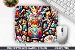 Mouse Pad Sublimation, Christmas Mouse Pad PNG Design Product Image 1